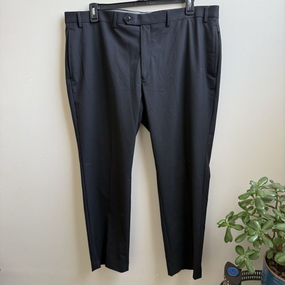 Nwt Michael Kors Marvin Classic Fit Passport Collection Dress Pants Black 42x30